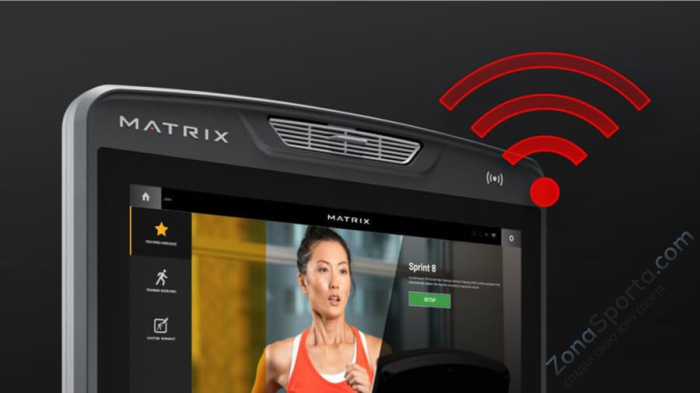 Горизонтальный велоэргометр Matrix Lifestyle с консолью Touch Base