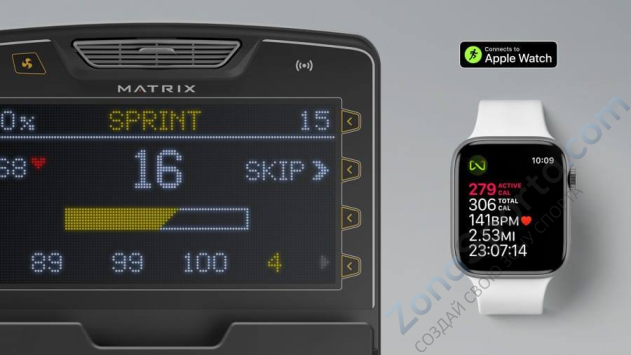 Горизонтальный велоэргометр Matrix Endurance с консолью Premium LED