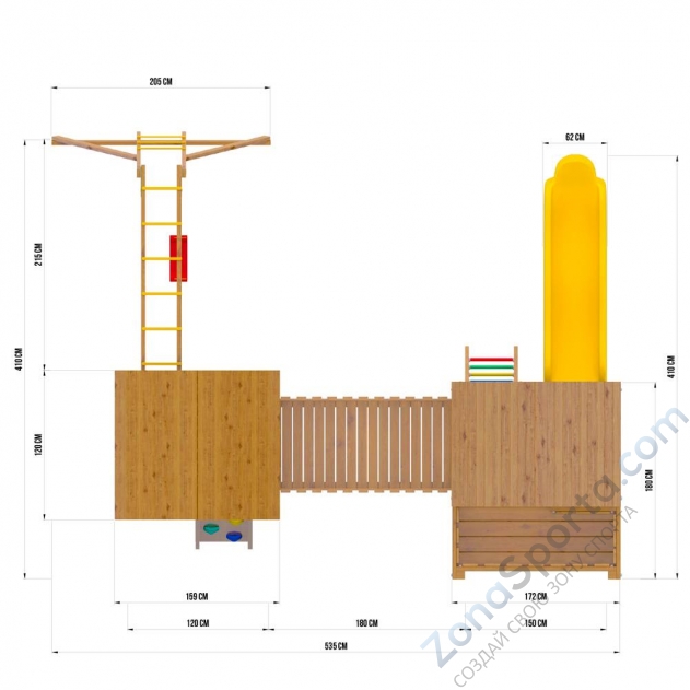 Детский игровой комплекс Jungle Palace Делюкс JВ2