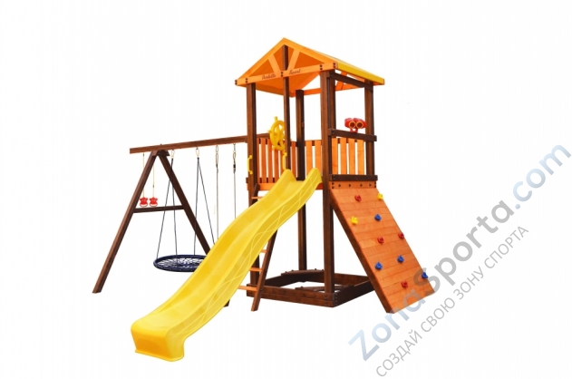 Игровой комплекс Perfetto sport Pitigliano-5 + качели Паутина