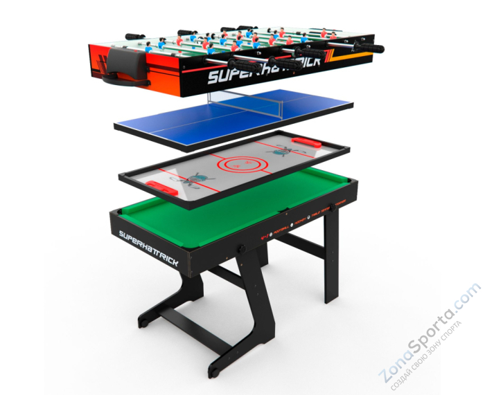 Игровой стол - трансформер DFC Superhattrick 4 в 1