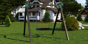 Качели Сава Black с качелями Гнездо