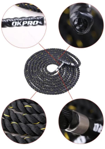 Канат тренировочный 15 м толщина 38 мм телиреновый OKPRO OK1951-15