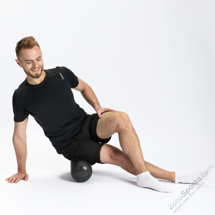 Контурный массажный ролл INEX Rollga 45 x 15 см, черный