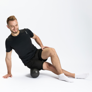 Контурный массажный ролл INEX Rollga 45 x 15 см, черный