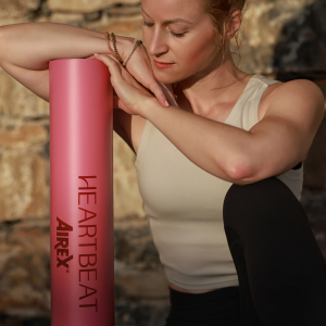 Коврик для йоги Airex Heartbeat Mat розовый