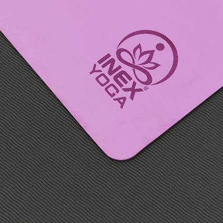 Коврик для йоги INEX Yoga PU Mat TPE c гравировкой сиреневый