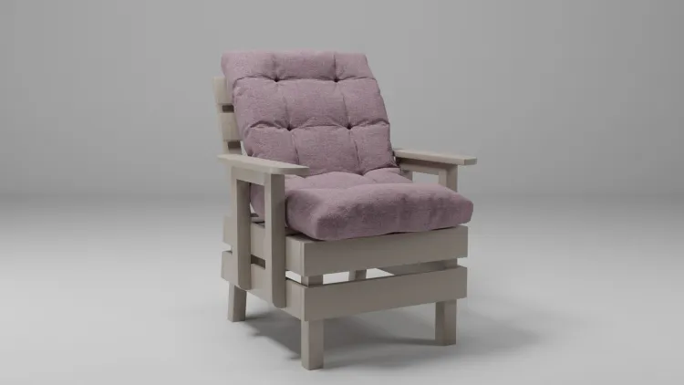 Кресло деревянное мягкое Savushka Type-D