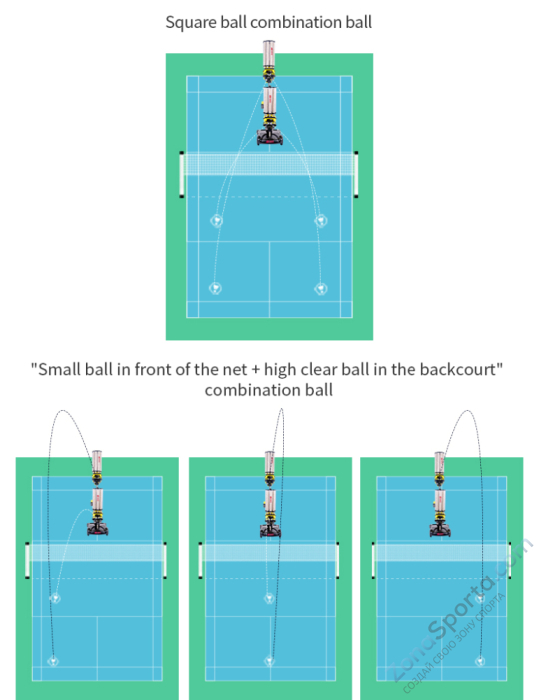 Машина для запуска воланов для бадминтона Siboasi S8025A