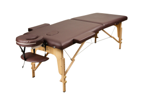 Массажный стол Atlas Sport складной 2-с 60 см деревянный + сумка в подарок (коричневый)