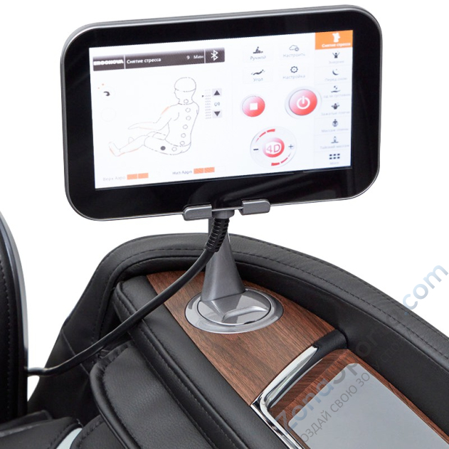 Массажное кресло Ergonova Chronos Silver Black