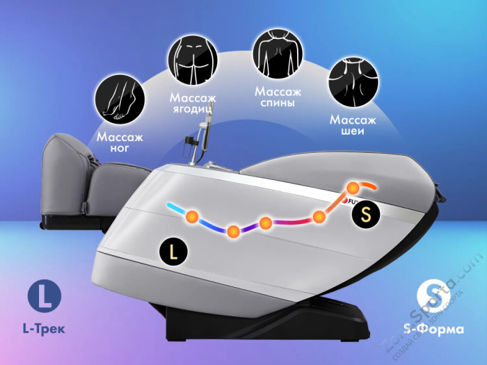 Массажное кресло Fujimo Flexor Grey