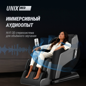 Массажное кресло Unix Med Afelia Black