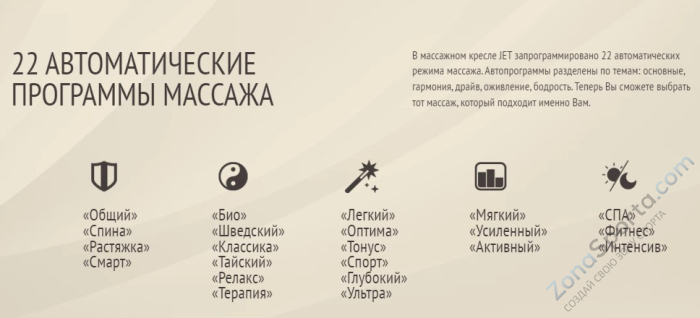 Массажное кресло US Medica Jet (коричневое)