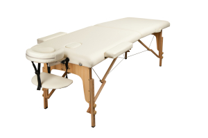 Массажный стол Atlas Sport складной 2-с деревянный 70 см (бежевый)