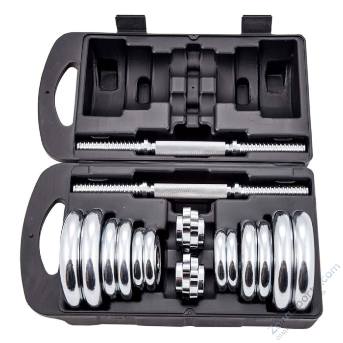 Набор гантелей 20 кг в кейсе Profi-Fit