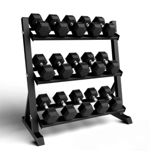 Набор гексагональных гантелей от 1 до 10 кг OKPRO OK1013-1-10-G