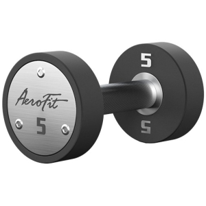 Набор полиуретановых гантелей AeroFit, 2,5-25 кг, 10 пар, шаг 2,5 кг