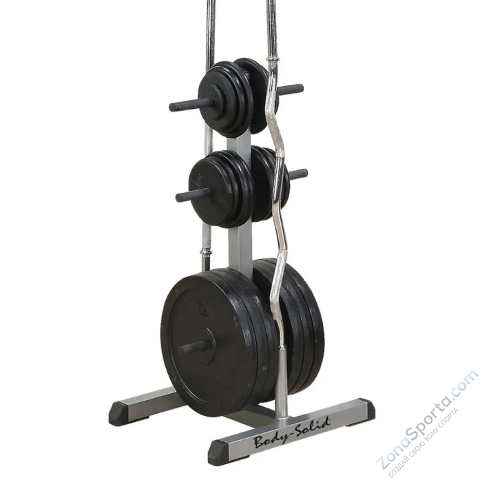 Подставка для дисков Body Solid GSWTB диаметр 25 мм черная