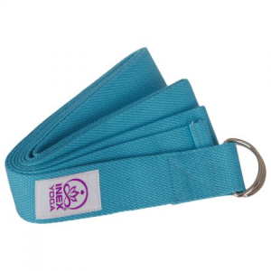 Ремень для йоги INEX Stretch Strap 240 см, голубой