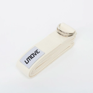 Ремень для йоги Umove Yoga Stretching Strap 240 см, молочный