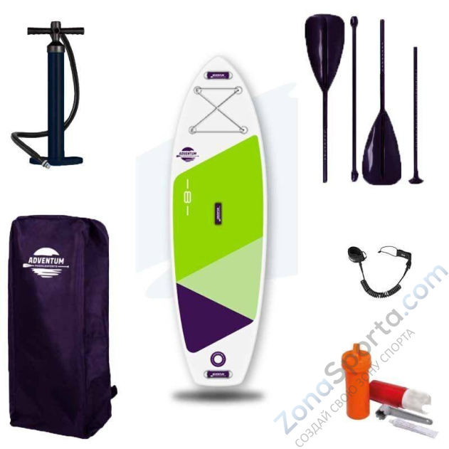 Сапборд надувной Adventum Kids 8 Green