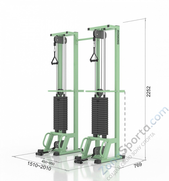 Сдвоенная блочная рама Iron King IK 20
