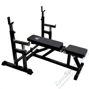 Скамья со стойками под штангу DFC DZ005ABB