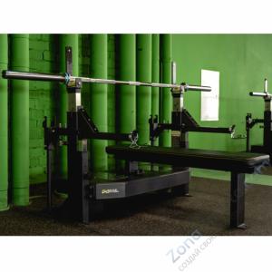 Скамья-стойка домкратная для жима лежа со страховочными упорами Olimpic Bench DHZ Fitness A-3146