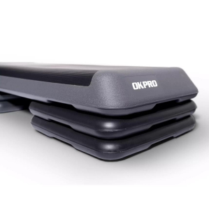 Степ-платформа профессиональная три уровня высоты серая OKPRO OK1906