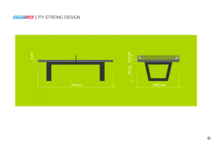 Стол теннисный City Strong Design Всепогодный