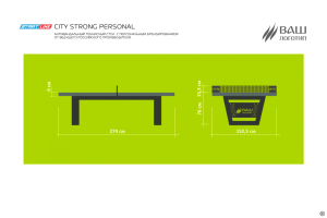 Стол теннисный City Strong Personal Всепогодный