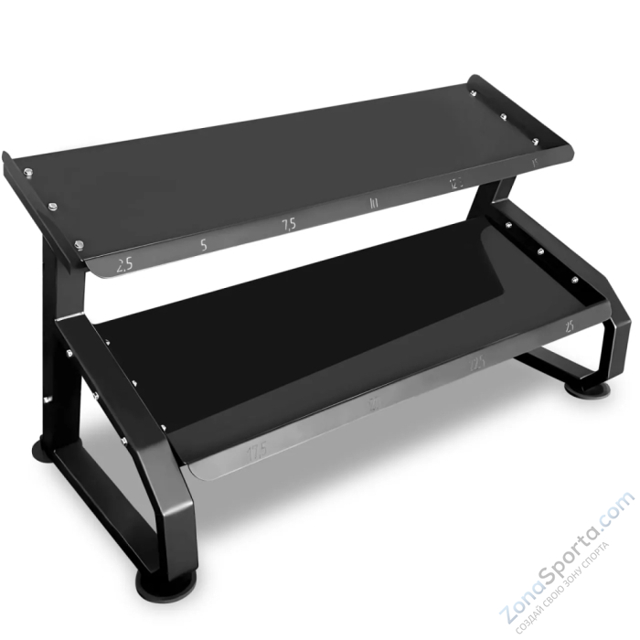 Стойка для гексагональных гантелей 2,5-25 кг 10 пар Bronze Gym Partner AL-418