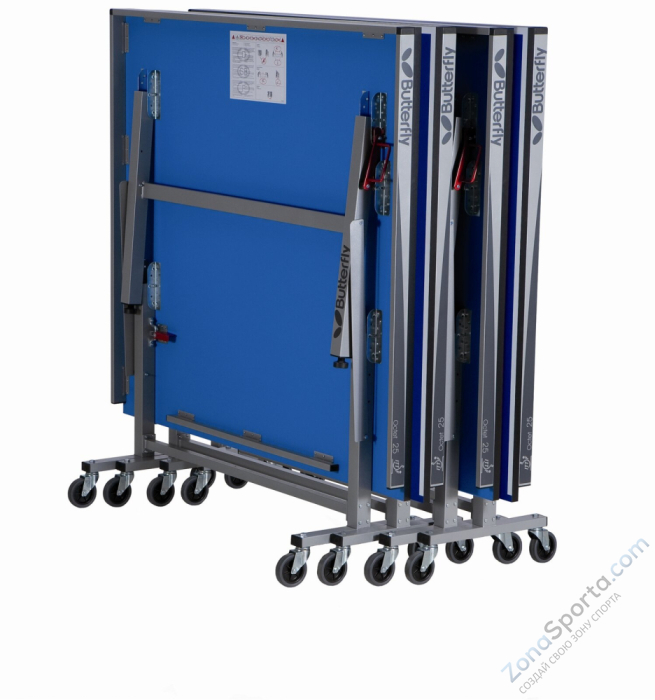 Теннисный стол профессиональный Butterfly Octet 25 ITTF (синий)