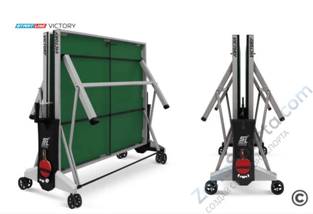 Теннисный стол Start Line Victory Indoor Зелёный