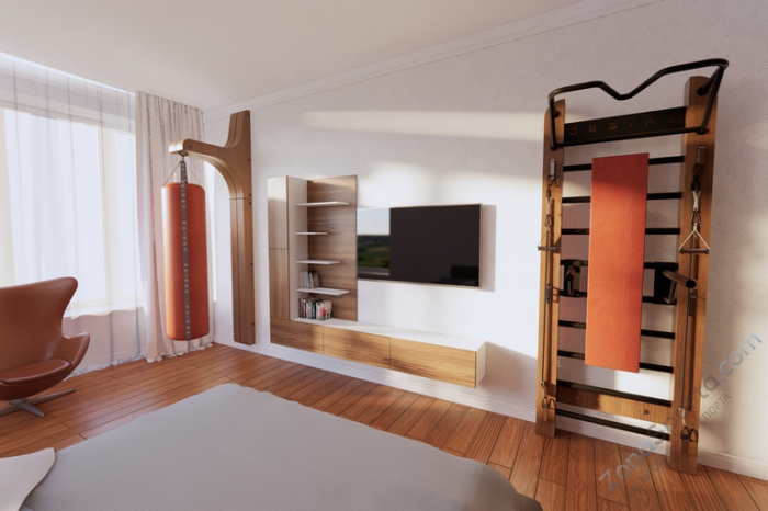 Узкая шведская стенка расширенной комплектации Desire Eco S Plus