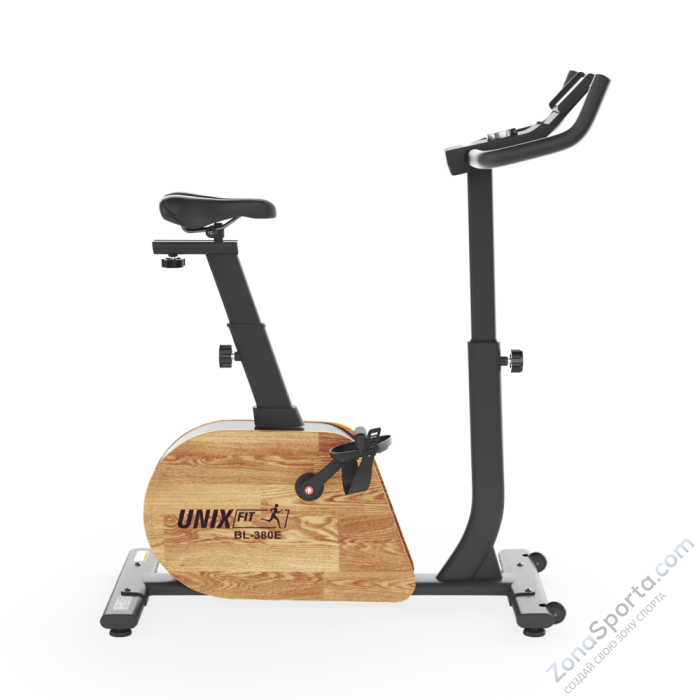 Велотренажер генераторный Unix Fit BL-380E Wood