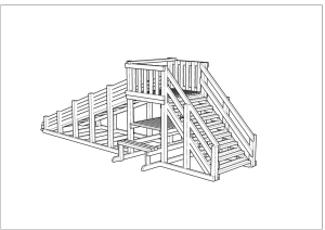Зимняя деревянная заливная горка Ледянка 1 (масло)