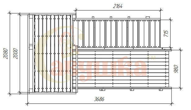Зимняя горка Савушка Зима 3