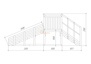 Зимняя горка Савушка Зима Wood-1