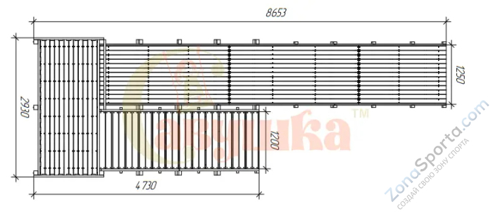 Зимняя горка Савушка Зима Wood-6