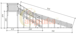 Зимняя горка Савушка Зима Wood-6