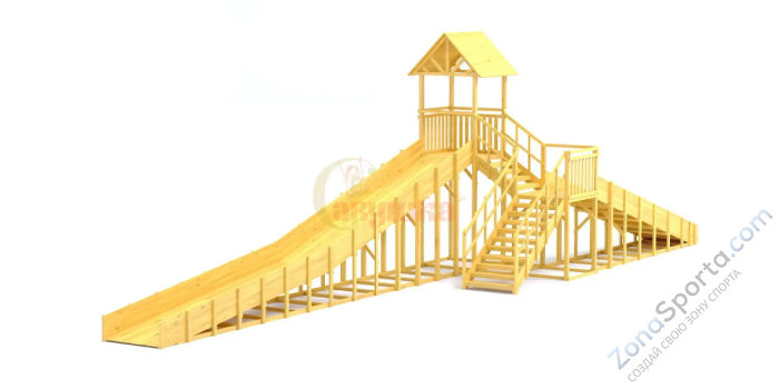 Зимняя горка Савушка Зима Wood 9/3