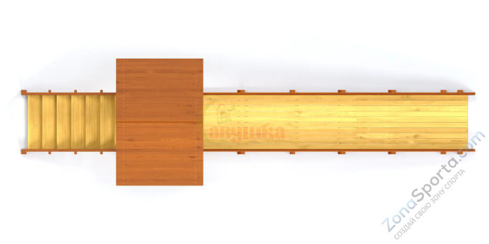 Зимняя заливная горка Савушка Зима - 5 скат 5 метров